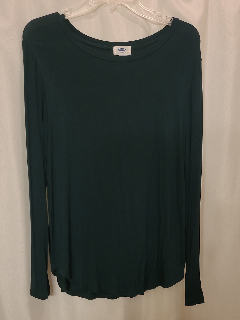 Old Navy Long-Sleeve Crewneck Top in Deep Teal
